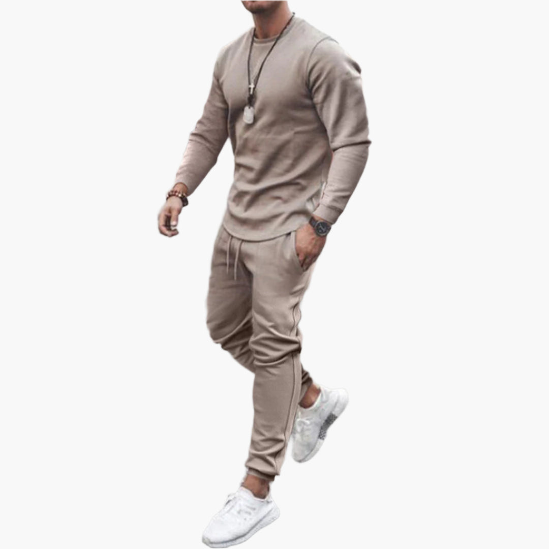 Men's Modern Slim Fit Tracksuit Set - Stylish Athletic Loungewear for Casual and Active Wear