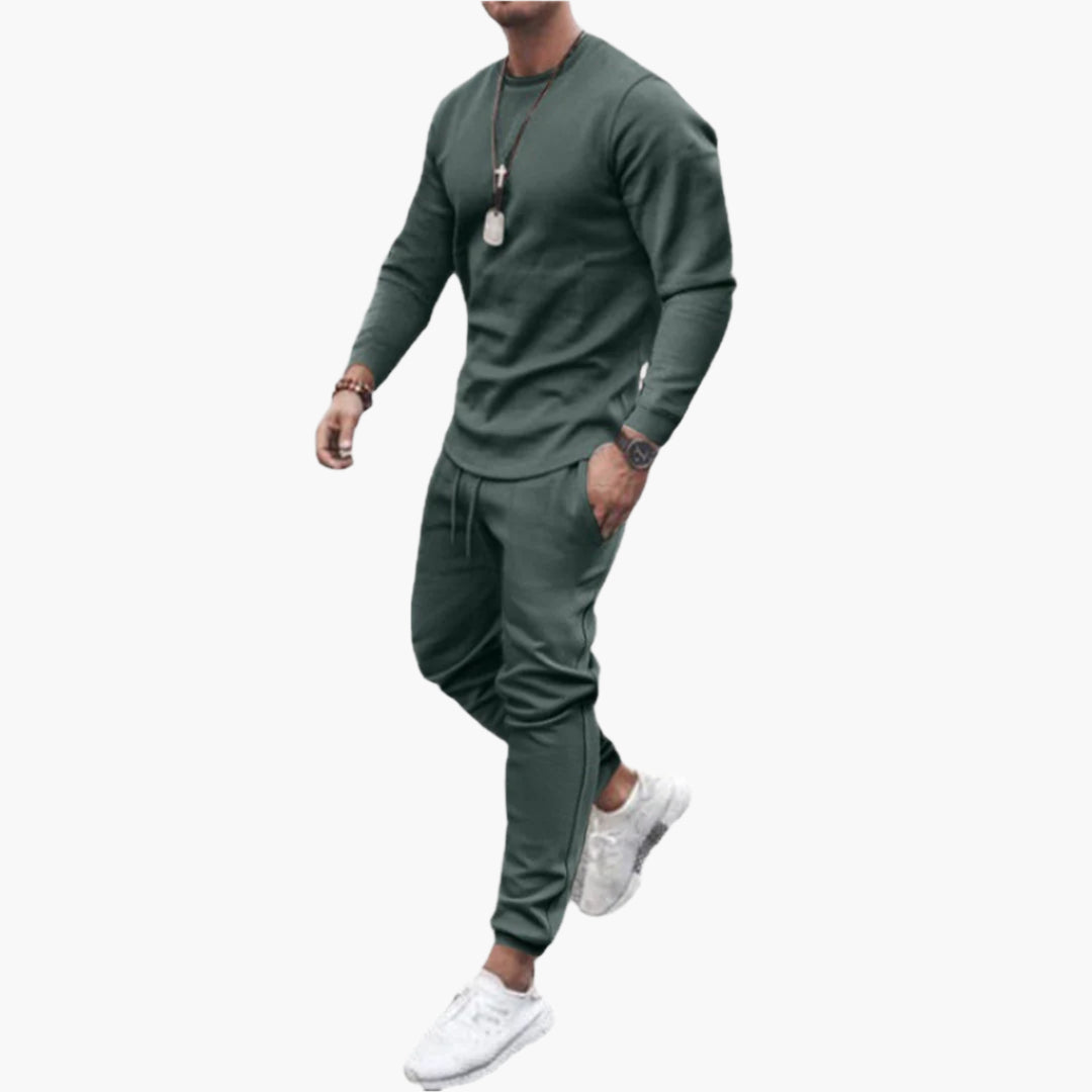 Men's Modern Slim Fit Tracksuit Set - Stylish Athletic Loungewear for Casual and Active Wear