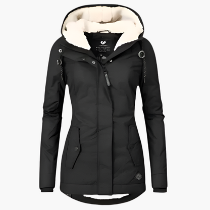 Women's Waterproof Hooded Winter Parka – Long Sleeve Warm Everyday Coat