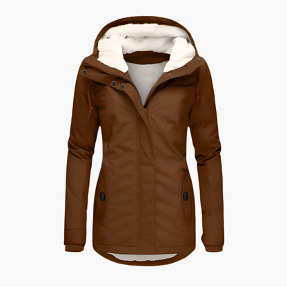 Women's Waterproof Hooded Winter Parka – Long Sleeve Warm Everyday Coat