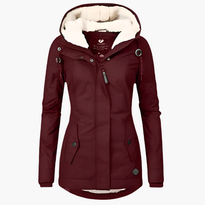 Women's Waterproof Hooded Winter Parka – Long Sleeve Warm Everyday Coat