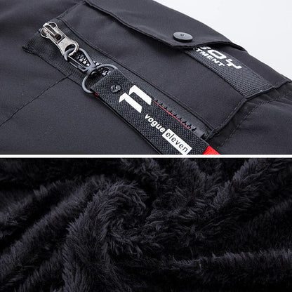 Men's Hooded Parka Winter Coat with Faux Fur Trim - Stylish Warm Outdoor Jacket