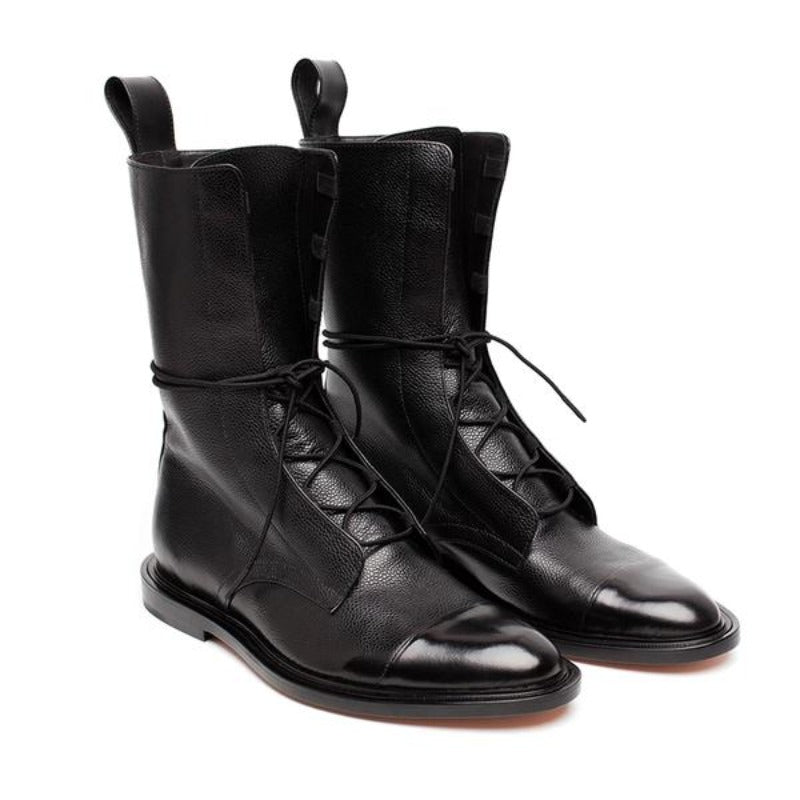 Women's Classic Lace-Up Combat Ankle Boots for Everyday Style and Comfort