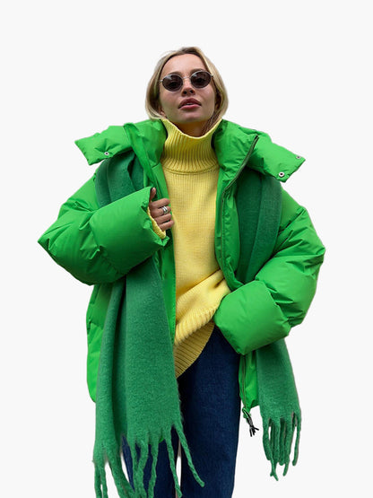 Women's Winter Puffer Jacket Stylish Warm Outerwear