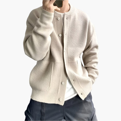 Men's Casual Button-Down Cardigan for Everyday Style