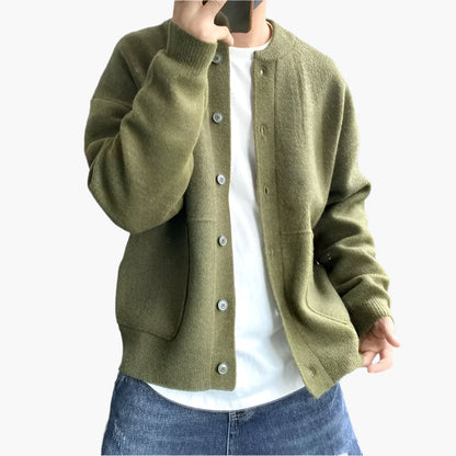 Men's Casual Button-Down Cardigan for Everyday Style