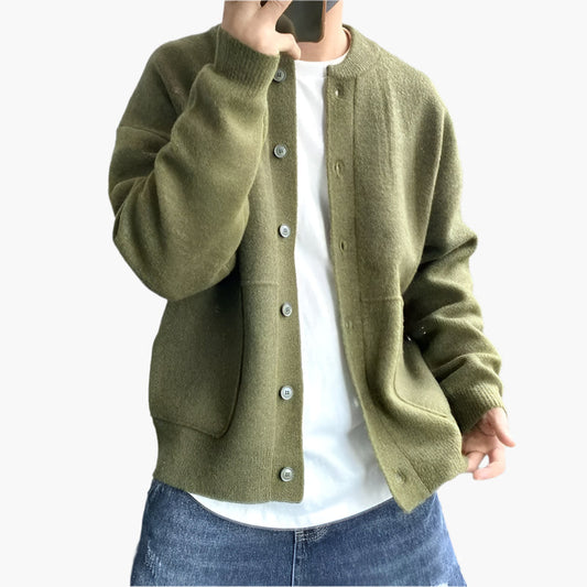 Men's Casual Button-Down Cardigan for Everyday Style