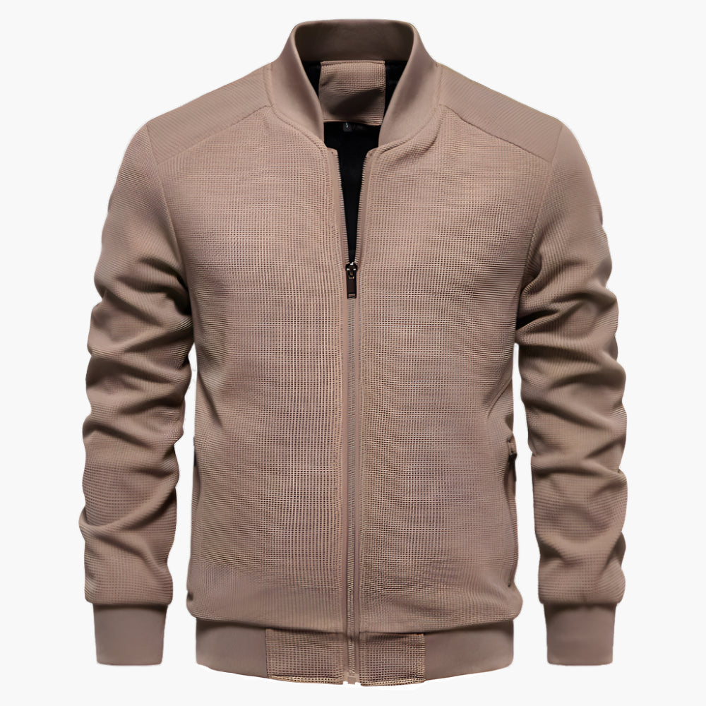 Men's Casual Bomber Jacket Classic Lightweight Streetwear Outerwear