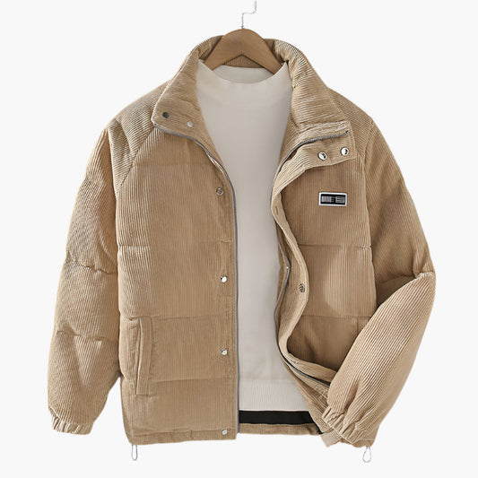 Men's Warm Padded Winter Jacket Classic Hip-Hop Style