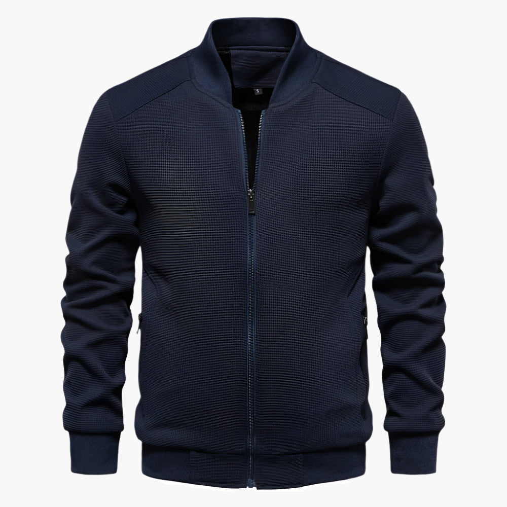 Men's Casual Bomber Jacket Classic Lightweight Streetwear Outerwear