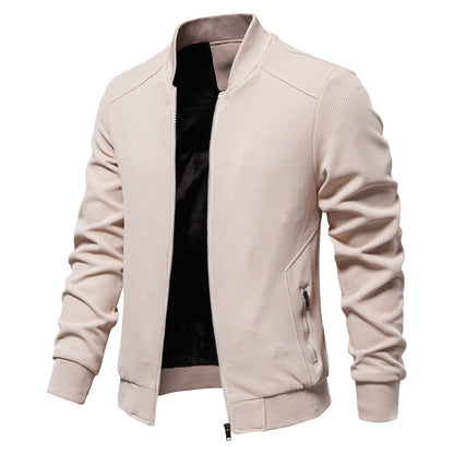 Men's Casual Bomber Jacket Classic Lightweight Streetwear Outerwear
