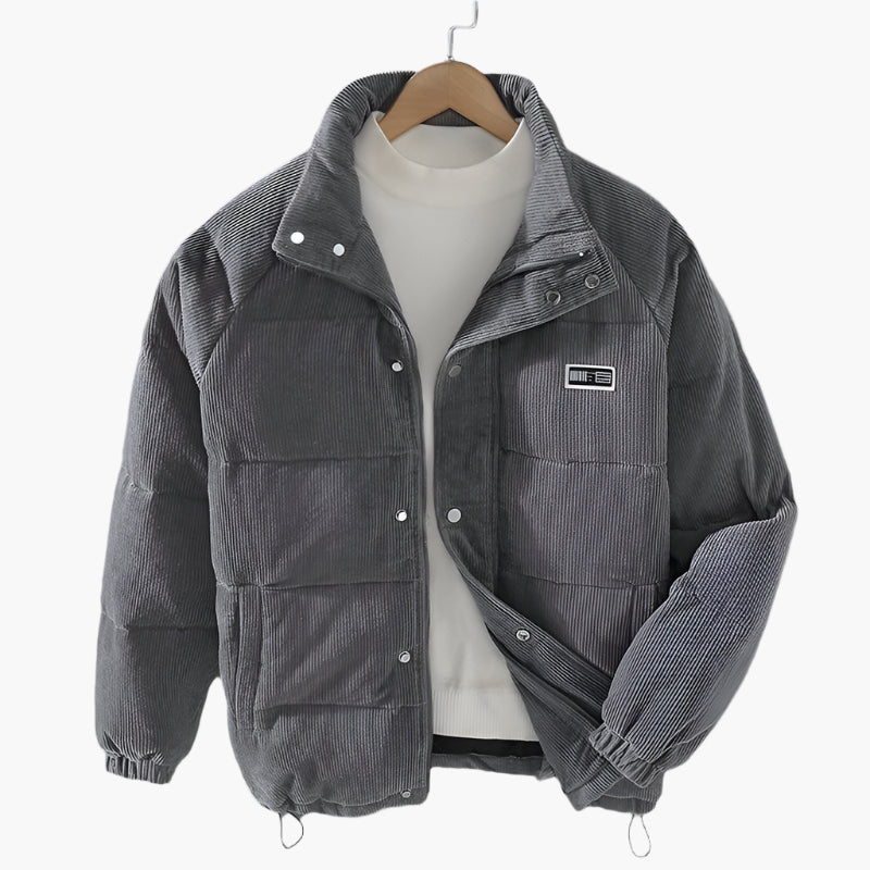 Men's Warm Padded Winter Jacket Classic Hip-Hop Style