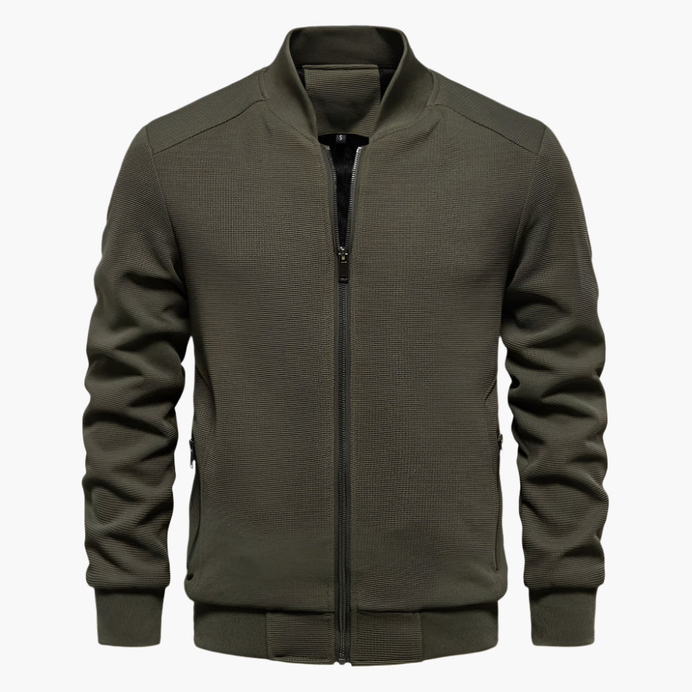 Men's Casual Bomber Jacket Classic Lightweight Streetwear Outerwear