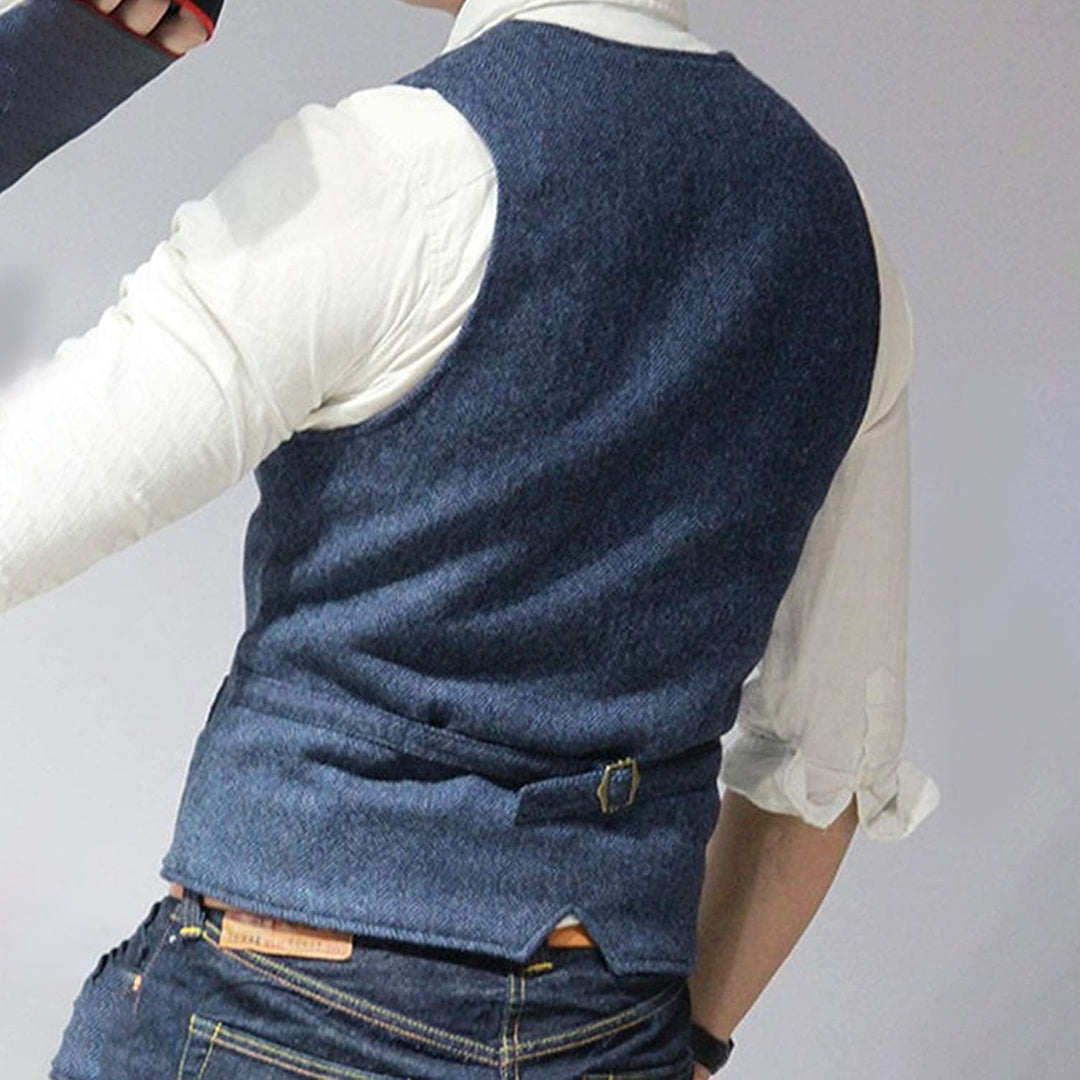 Men's Classic Tailored Vest – Versatile Smart Casual Waistcoat for Effortless Style