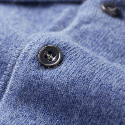 Men's Classic Long-Sleeve Polo Sweater – Timeless Business & Casual Style