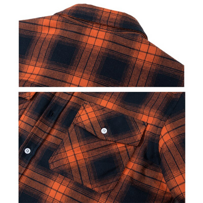 Men's Plaid Sherpa-Lined Winter Shirt Jacket – Classic Checkered Style for Cold Weather