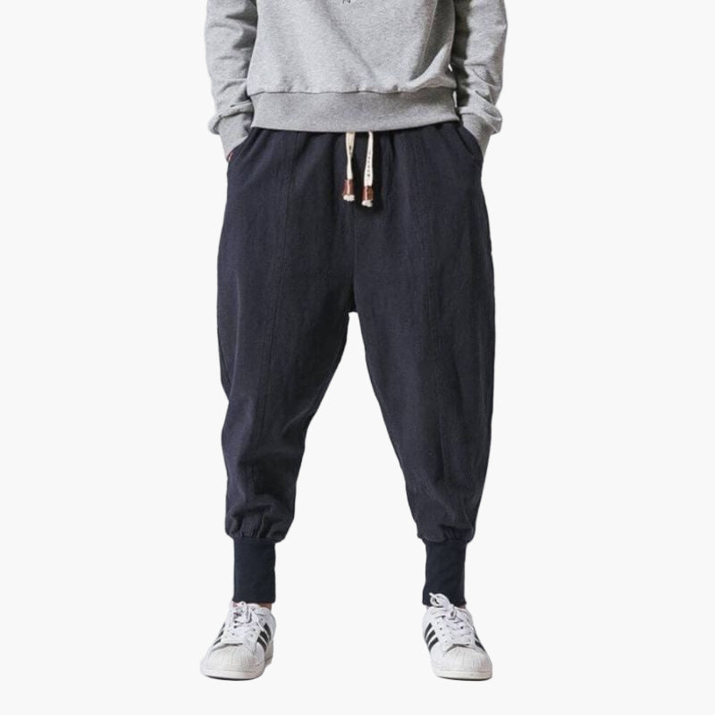 Men's Relaxed Fit Harem Jogger Pants for Casual Everyday Wear