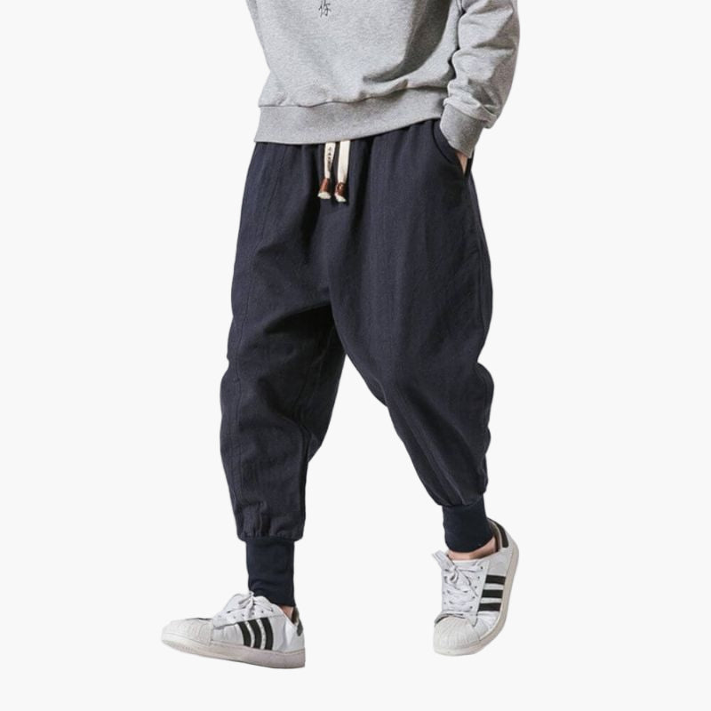 Men's Relaxed Fit Harem Jogger Pants for Casual Everyday Wear