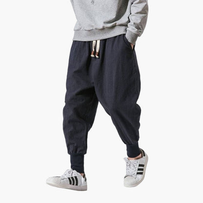 Men's Relaxed Fit Harem Jogger Pants for Casual Everyday Wear