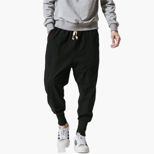 Men's Relaxed Fit Harem Jogger Pants for Casual Everyday Wear
