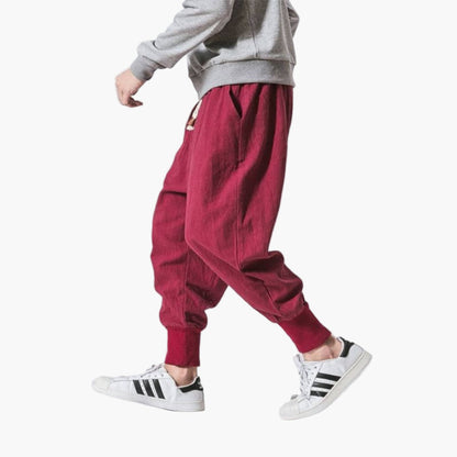 Men's Relaxed Fit Harem Jogger Pants for Casual Everyday Wear