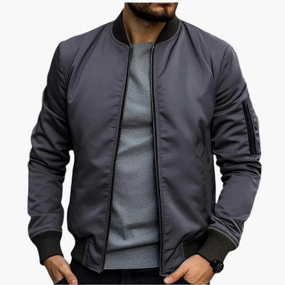 Men's Bomber Style Lightweight Transitional Jacket – Modern Casual Versatility