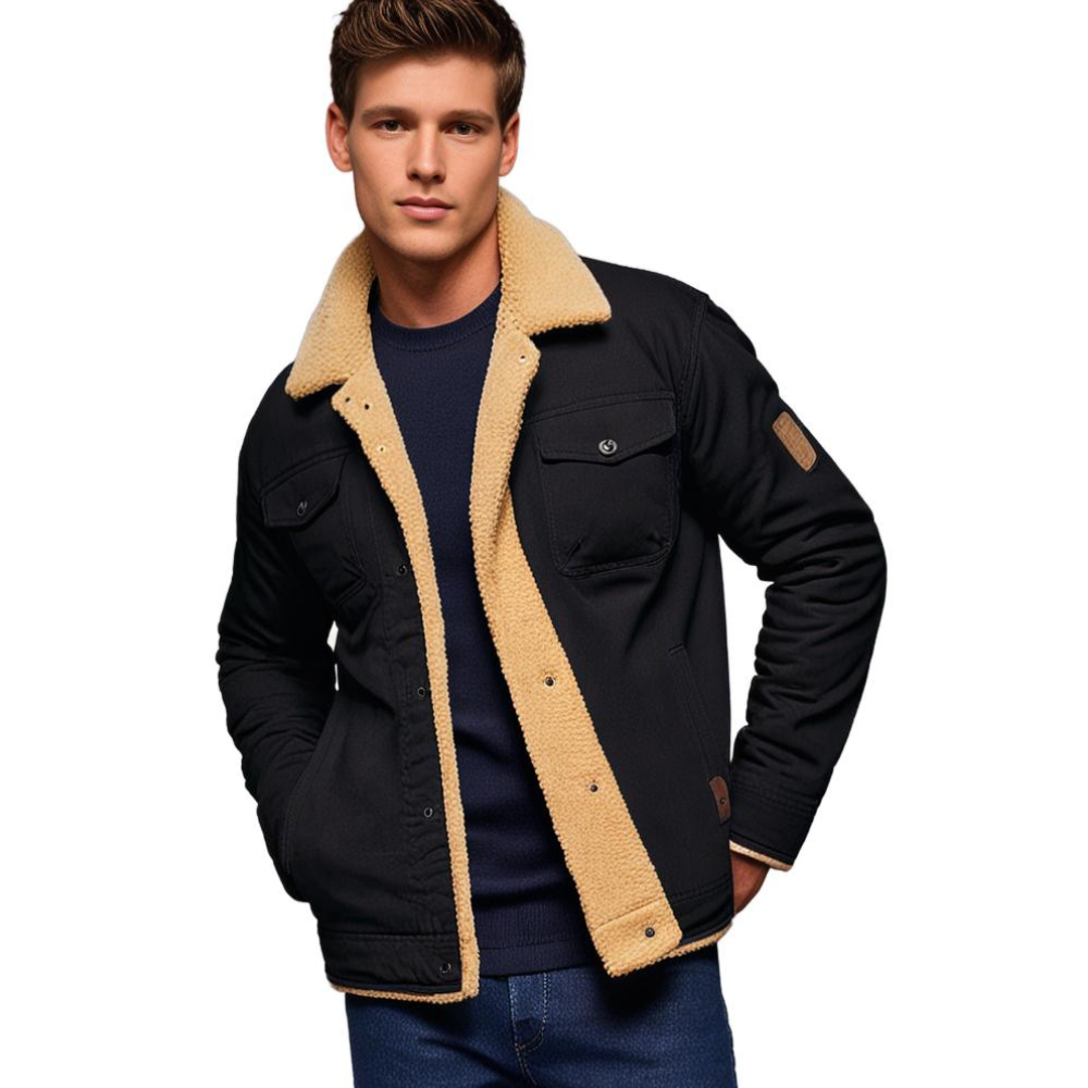 Men's Vintage Winter Bomber Jacket – Classic Style for Cold Weather