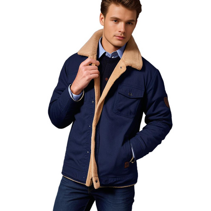 Men's Vintage Winter Bomber Jacket – Classic Style for Cold Weather