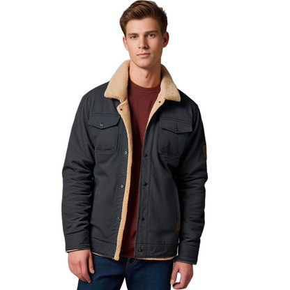 Men's Vintage Winter Bomber Jacket – Classic Style for Cold Weather