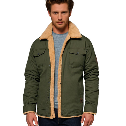 Men's Vintage Winter Bomber Jacket – Classic Style for Cold Weather