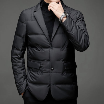 Men's Modern Padded Blazer Jacket for Formal or Casual Wear