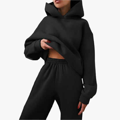 Women's Oversized Hoodie and Jogger Lounge Set – Casual Relaxed Fit Tracksuit