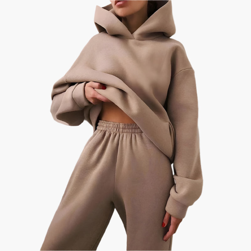 Women's Oversized Hoodie and Jogger Lounge Set – Casual Relaxed Fit Tracksuit