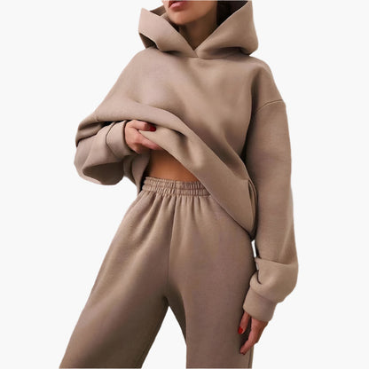 Women's Oversized Hoodie and Jogger Lounge Set – Casual Relaxed Fit Tracksuit
