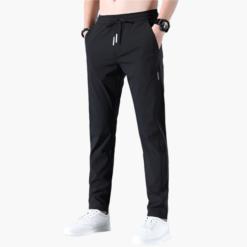 Men's Jogger Trousers Slim Tapered Fit Athleisure Pants