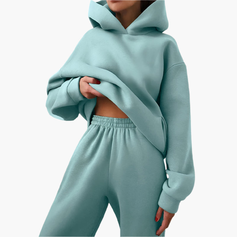 Women's Oversized Hoodie and Jogger Lounge Set – Casual Relaxed Fit Tracksuit