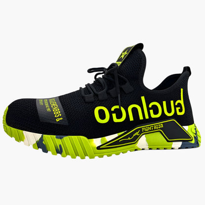 Men's Safety Work Sneakers – Lightweight Anti-Slip Steel Toe Athletic Shoes for Construction & Outdoor Use