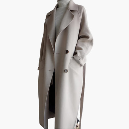 Women's Classic Long Overcoat Winter Elegant Outerwear