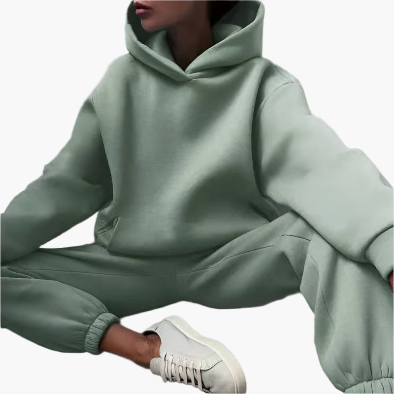 Women's Oversized Hoodie and Jogger Lounge Set – Casual Relaxed Fit Tracksuit