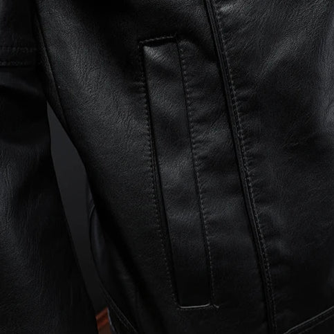Men's Classic Moto-Inspired Street Style Jacket – Modern Fit, Versatile Everyday Outerwear