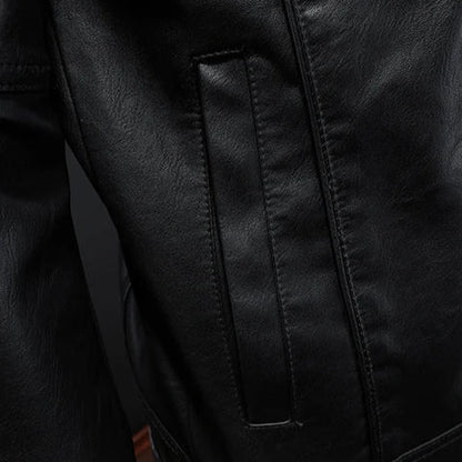 Men's Classic Moto-Inspired Street Style Jacket – Modern Fit, Versatile Everyday Outerwear