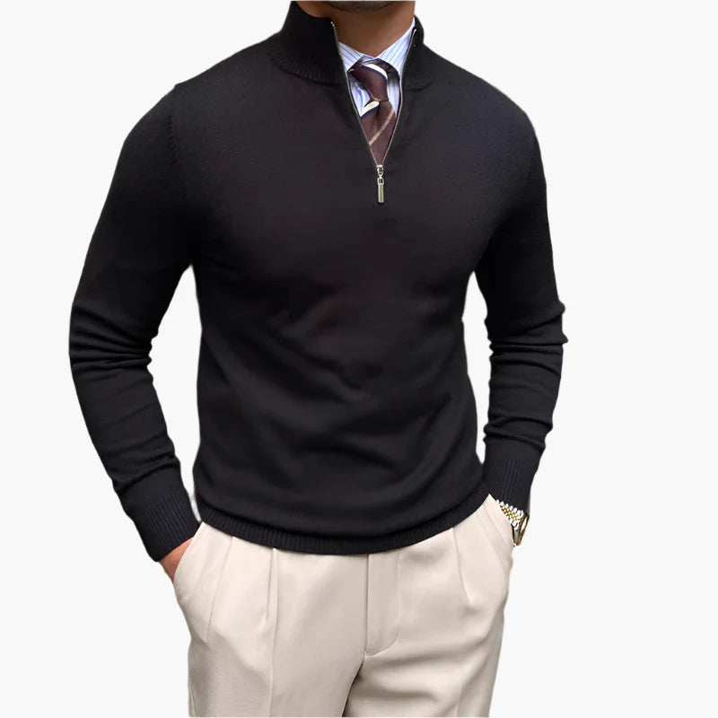 Men's Half-Zip Sweater Business Casual Pullover