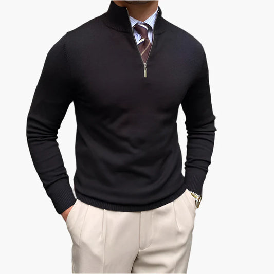 Men's Half-Zip Sweater Business Casual Pullover