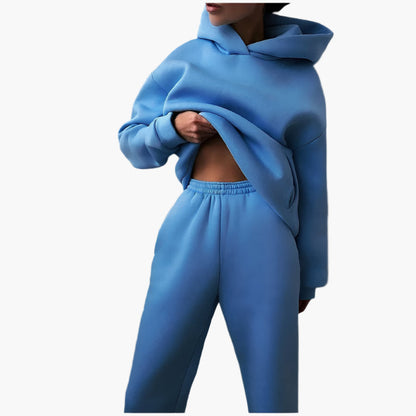 Women's Oversized Hoodie and Jogger Lounge Set – Casual Relaxed Fit Tracksuit