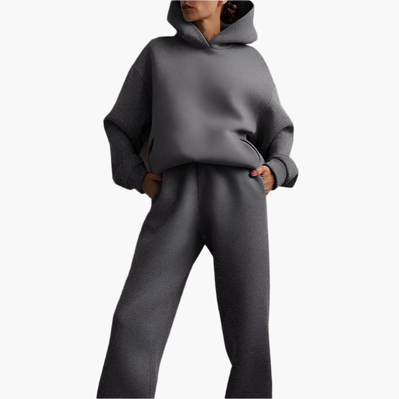Women's Oversized Hoodie and Jogger Lounge Set – Casual Relaxed Fit Tracksuit