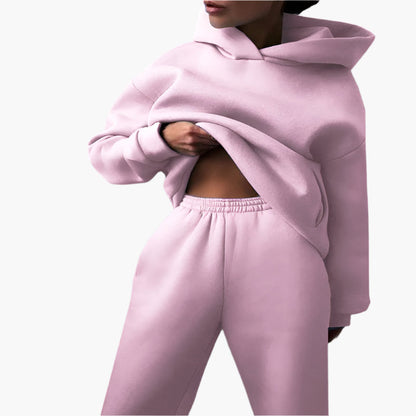 Women's Oversized Hoodie and Jogger Lounge Set – Casual Relaxed Fit Tracksuit
