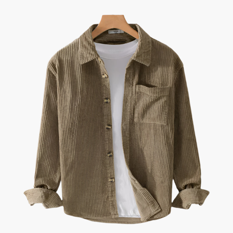 Men's Casual Corduroy Shirt – Relaxed Fit, Versatile Everyday Style