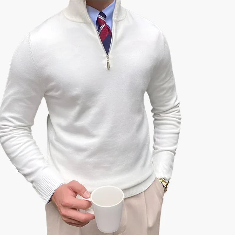 Men's Half-Zip Sweater Business Casual Pullover
