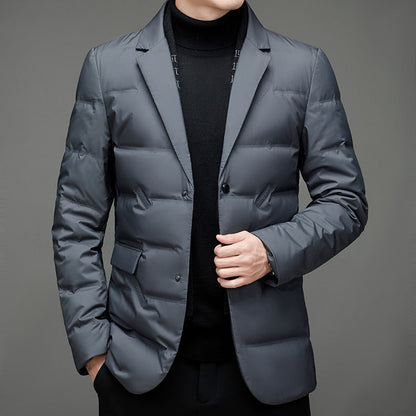 Men's Modern Padded Blazer Jacket for Formal or Casual Wear