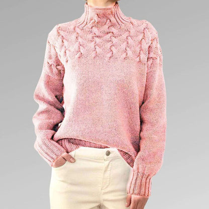 Women's Chunky Knit Turtleneck Sweater – Cozy Winter Style, Fashionable Pullover for Everyday Wear